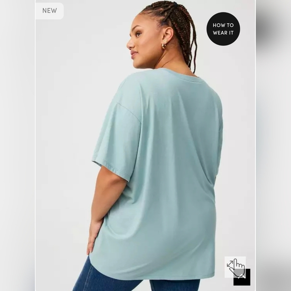 Woodstock Oversized Cotton Crew Tee - Picture 4 of 7